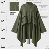 Tunique drapée en lin naturel « ÉLYSÉA TUNIC » - OUMMI BASICS