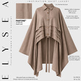 Tunique drapée en lin naturel « ÉLYSÉA TUNIC » - OUMMI BASICS
