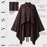Tunique drapée en lin naturel « ÉLYSÉA TUNIC » - OUMMI BASICS