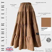 Jupe longue froncée « HEATHER FLIRT » - OUMMI BASICS