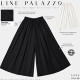 Palazzo effet jupe léger « LINE PALAZZO » - OUMMI BASICS