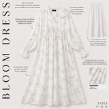 Long Floral Dress "BLOOM DRESS" - OUMMI BASICS
