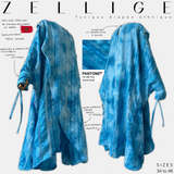 Tunique drapée ethnique « ZELLIGE TUNIC » - OUMMI BASICS