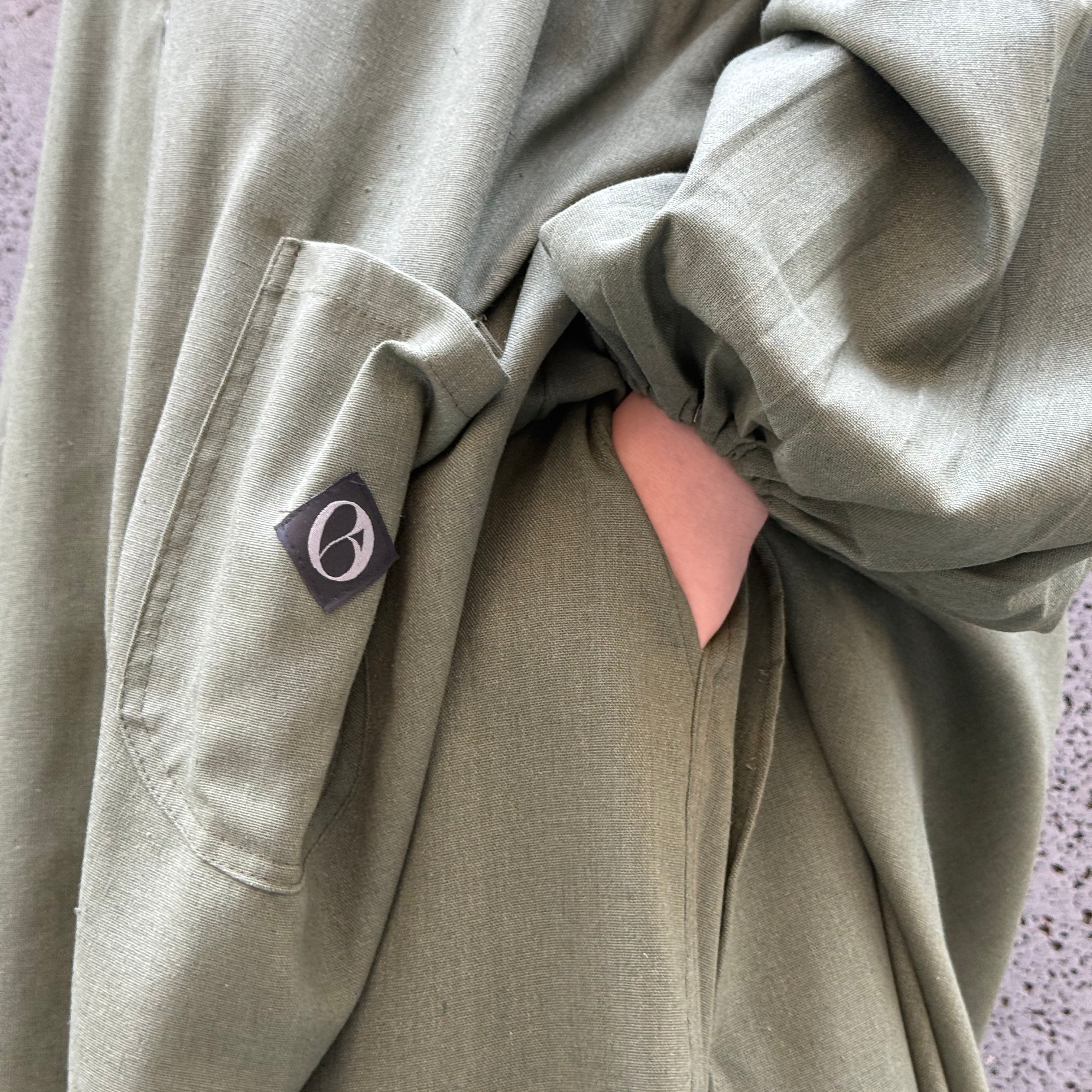 Long Linen Tunic "LINEN TUNIC" - OUMMI BASICS