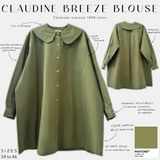 Chemisier oversize 100% Coton "CLAUDINE BREEZE BLOUSE" - OUMMI BASICS