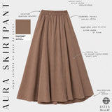 Women's cotton gauze culottes skirt "AURA SKIRTPANT" - OUMMI BASICS