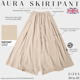 Women's cotton gauze culottes skirt "AURA SKIRTPANT" - OUMMI BASICS