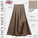 Jupe longue en lin modeste "LINEN DRIFT SKIRT" - OUMMI BASICS