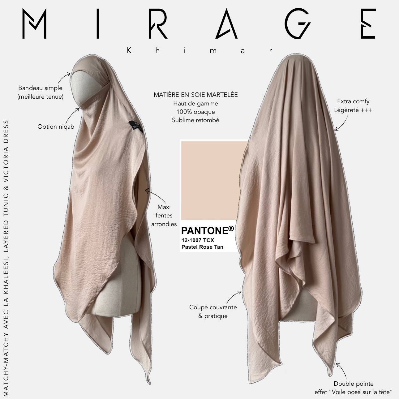 Khimar à double pointe "MIRAGE" - OUMMI BASICS