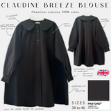Chemisier oversize 100% Coton "CLAUDINE BREEZE BLOUSE" - OUMMI BASICS