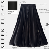 Jupe plissée satinée « SLEEK PLEATS » - OUMMI BASICS