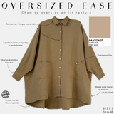 Chemise oversize en gaze de coton « OVERSIZED EASE » - OUMMI BASICS