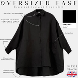 Chemise oversize en gaze de coton « OVERSIZED EASE » - OUMMI BASICS