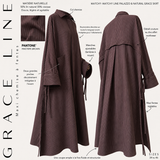 Chemise longue en lin à rayures « GRACE LINE SHIRT » - OUMMI BASICS