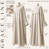 Chemise longue en lin à rayures « GRACE LINE SHIRT » - OUMMI BASICS