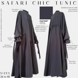 Tunique longue à boutonnière "SAFARI CHIC TUNIC" - OUMMI BASICS