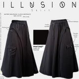 Jupe longue cosy "ILLUSION SKIRT" - OUMMI BASICS