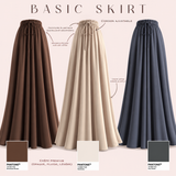 Long flared skirt "BASIC SKIRT" - OUMMI BASICS