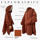 Veste oversize à capuche « EXPLORATRICE JACKET » - OUMMI BASICS