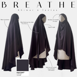 Khimar à fentes « BREATHE » - OUMMI BASICS
