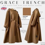 Pantone brown sugar grace trench