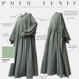 Polo tunic matcha green