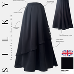 Silky skirt black-out