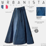 Urbanista denim skirt panton blue