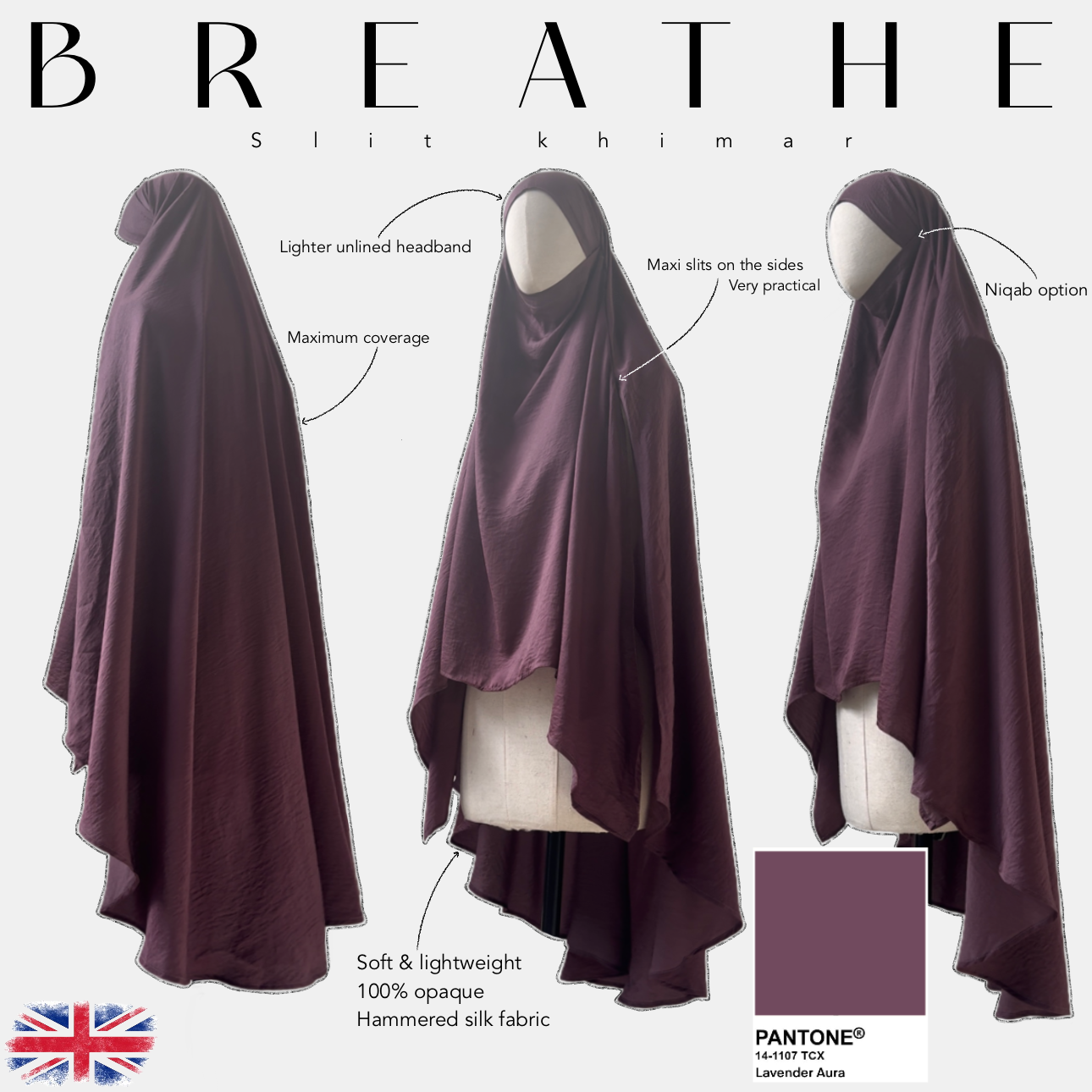 breathe slit khimar lavender aura
