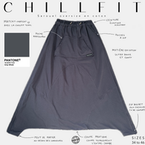 chillfit sarouel oversized en coton pantone gray whale