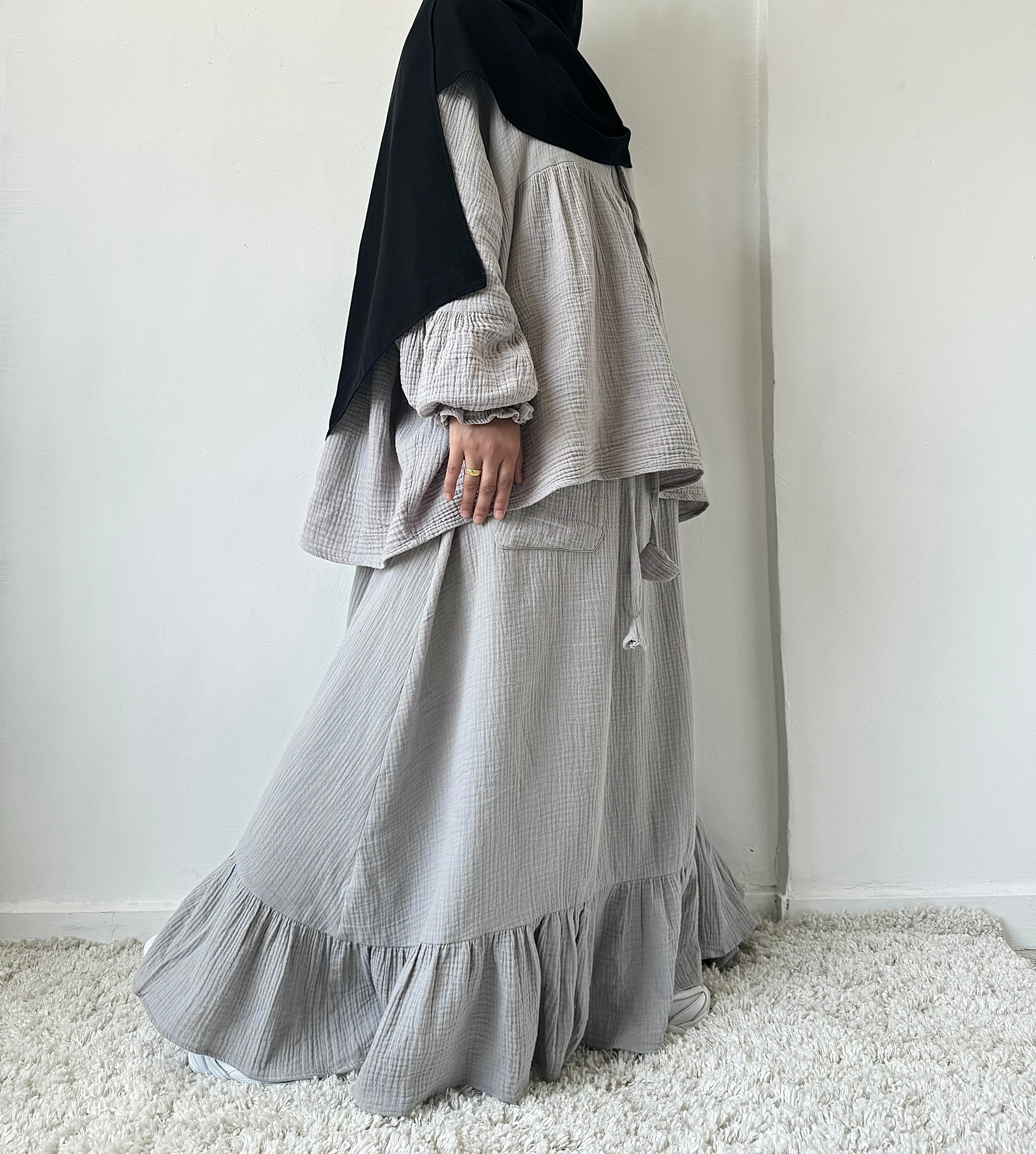 cotton whisper set gray