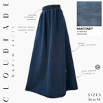 denim skirt cloud fade denim dusk