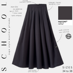 jupe style écolière school plissée came gray