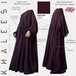 khaleesi loose long tunic burgundy