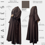 khaleesi tunique longue ample mocha meringue