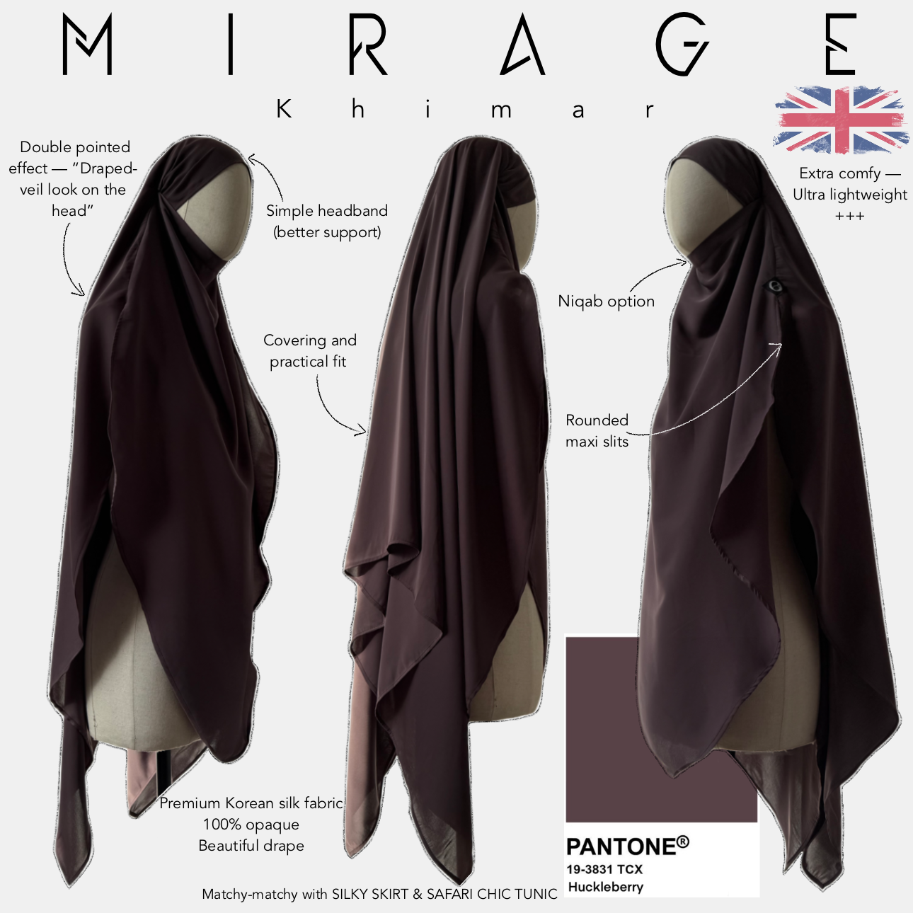 mirage khimar pantone huckleberry
