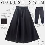 modest swim jupe de Burkina avec legging intégré black onyx