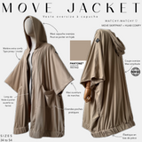 move jacket vest oversized à capuch panton gilded beige