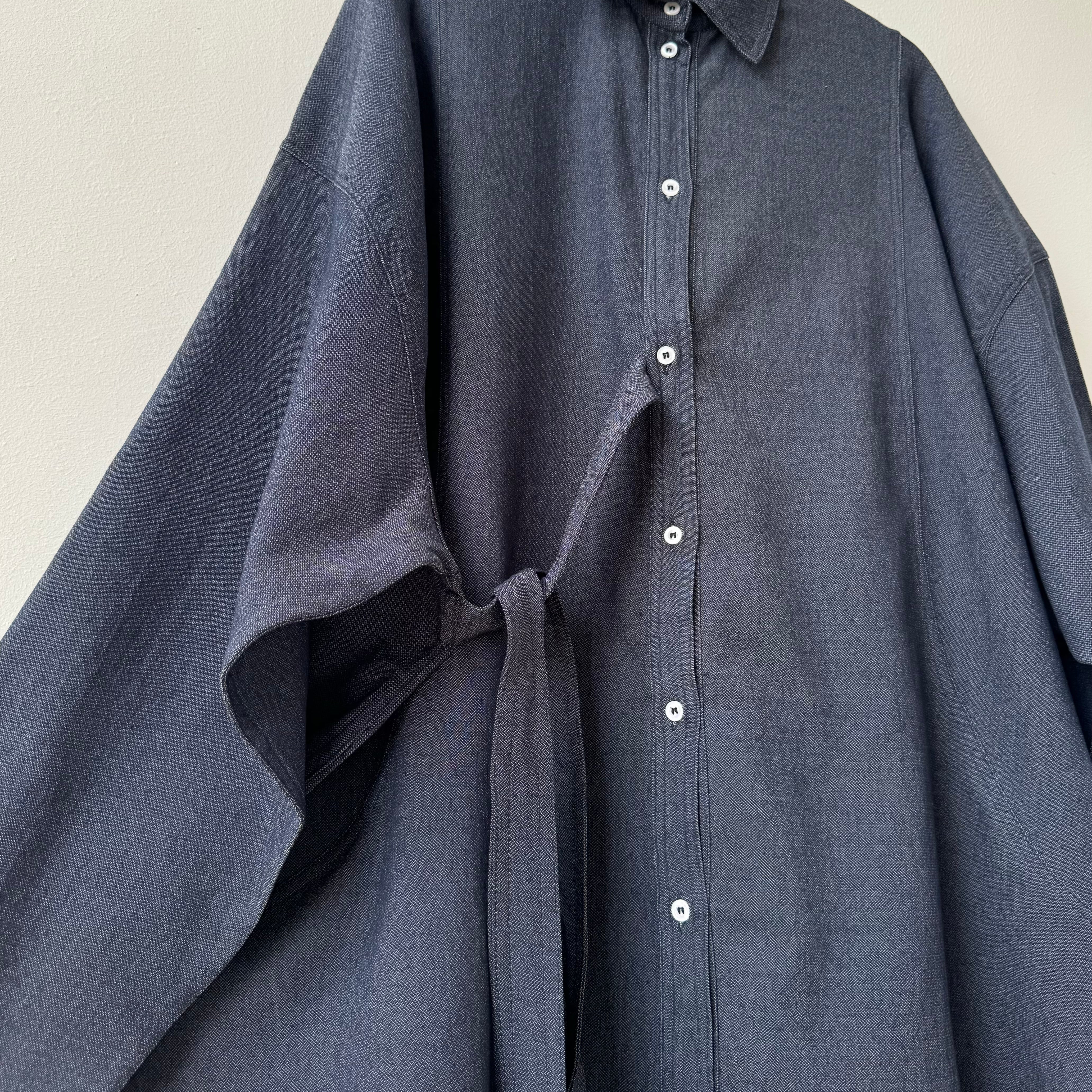 ocean tie shirt blue
