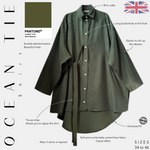 ocean tie shirt pantone olive branch