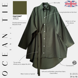 ocean tie shirt pantone olive branch