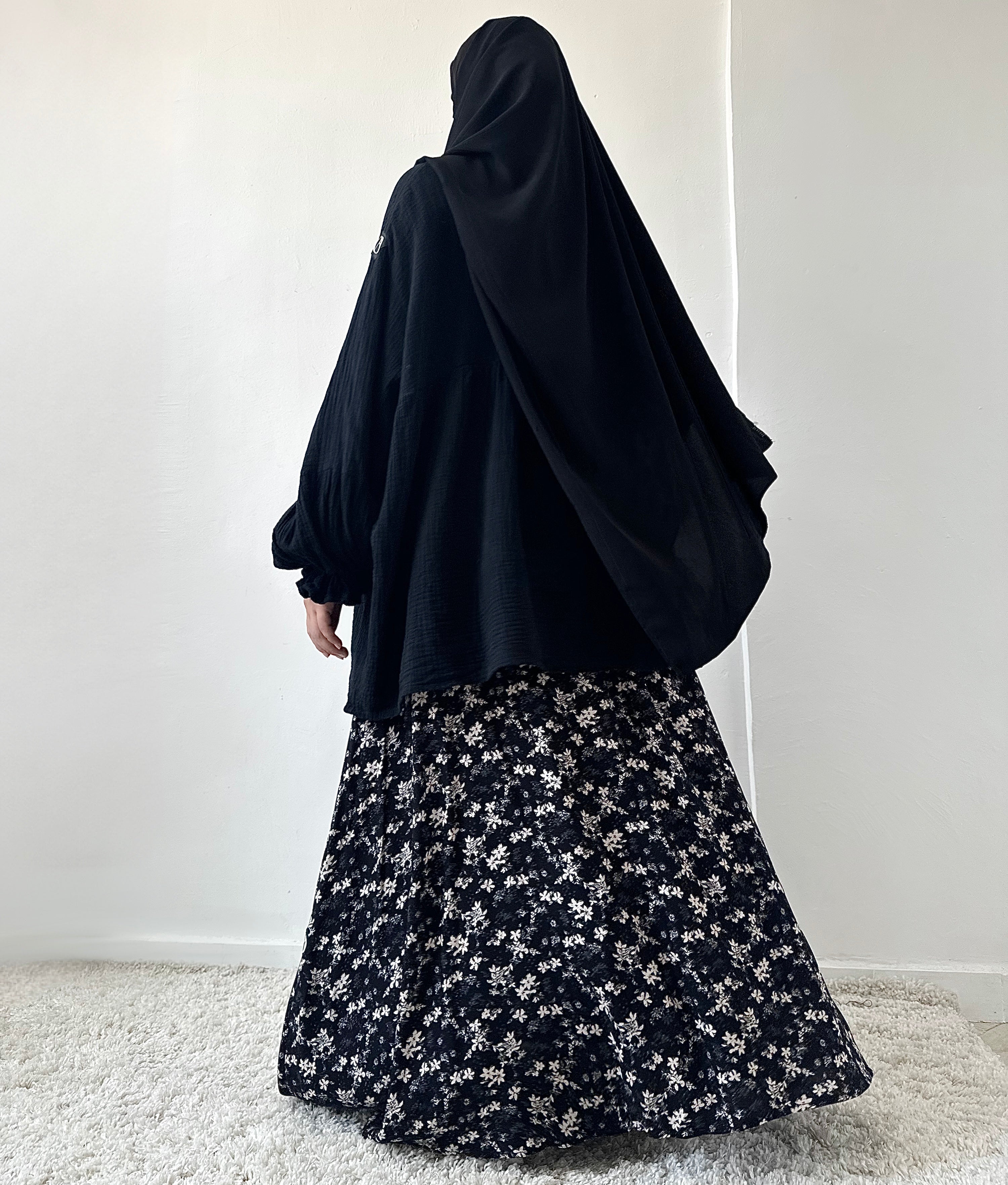 outfit with bloom skirt