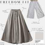 palazzo freedom fit white sand