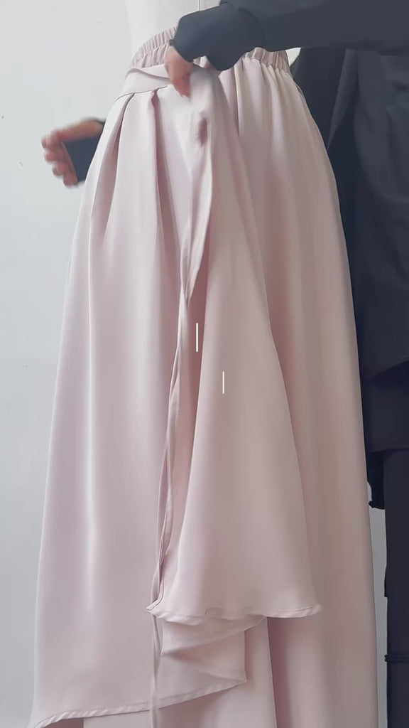 Silky skirt beige 