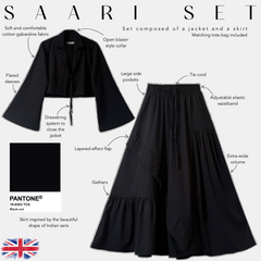 sari set panton black out 