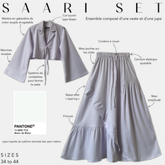 sari set pantone blanc de blanc 