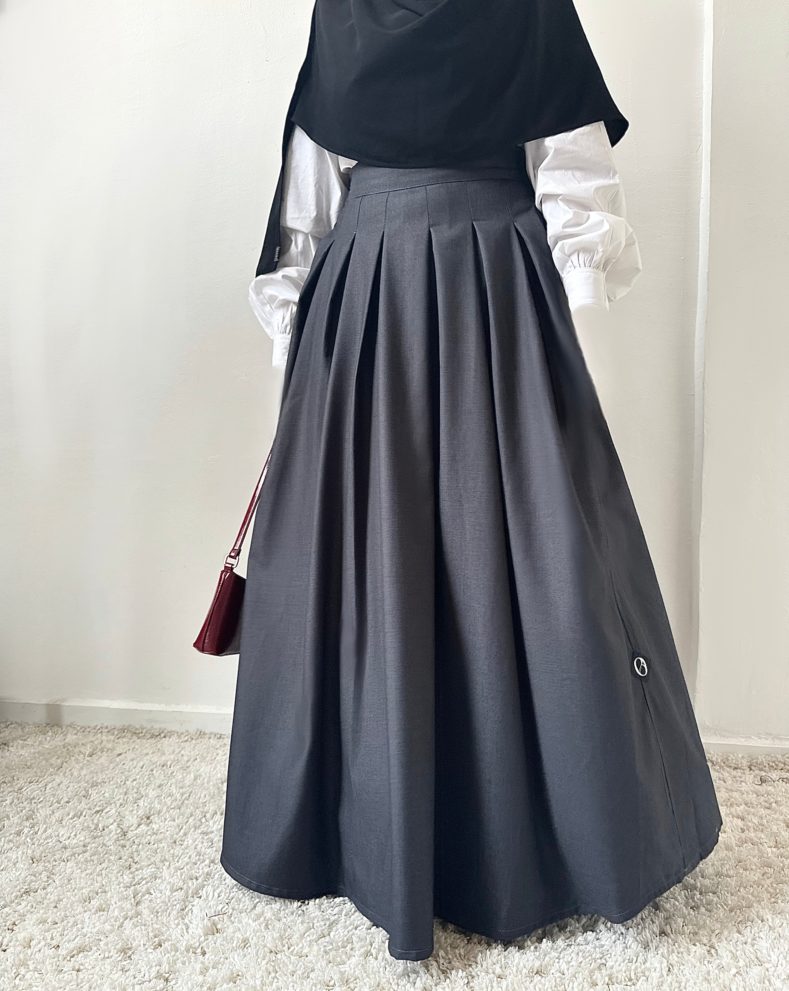 school skirt gray