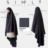 simple kkimar à fentes panton grey harbo