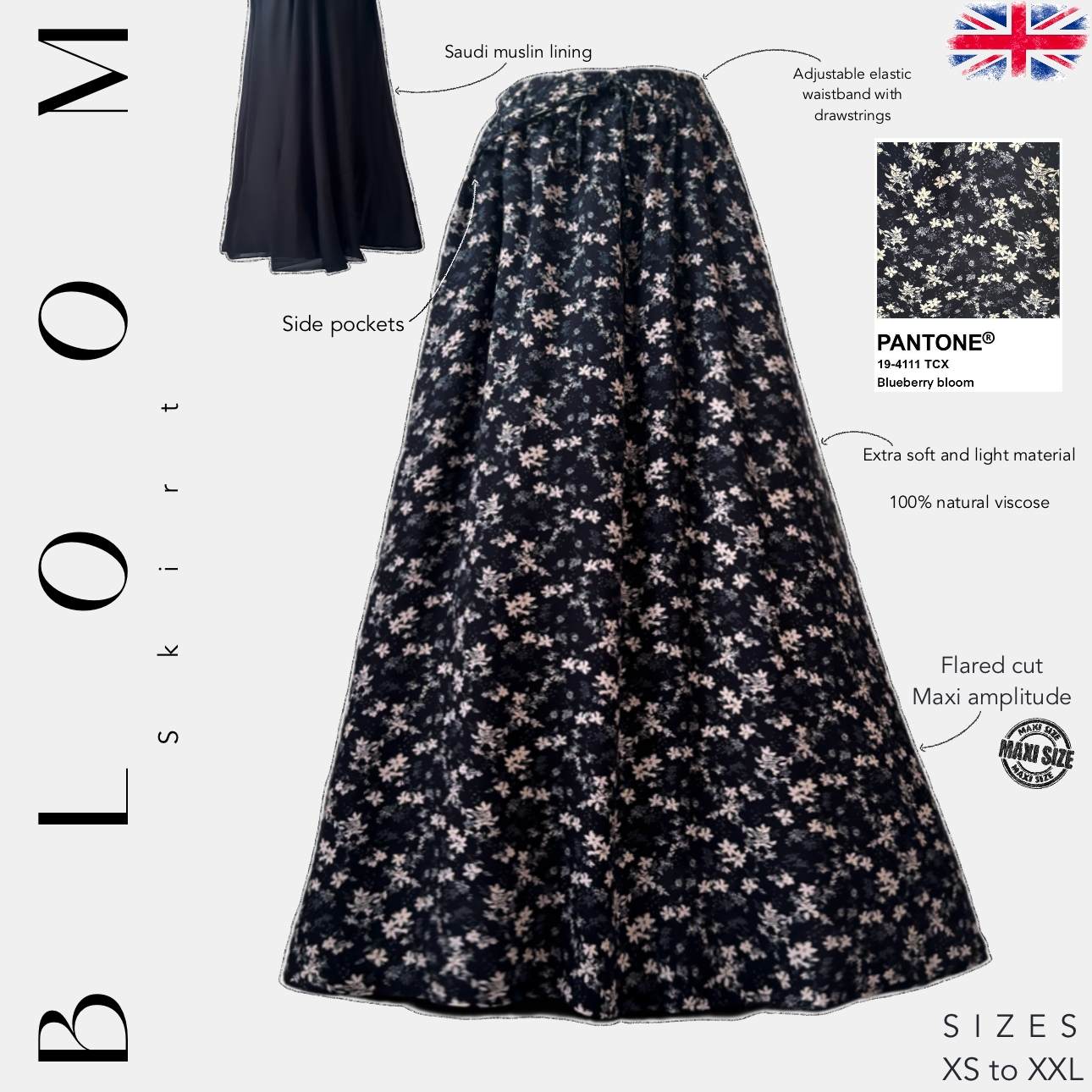 skirt bloom blueberry bloom