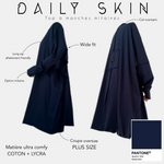 top à manches mitaines daly skin dark blue 